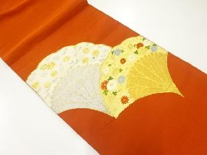 花模様織出し名古屋帯